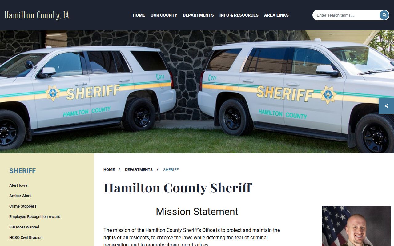 Official Hamilton County Sheriff contact and service page