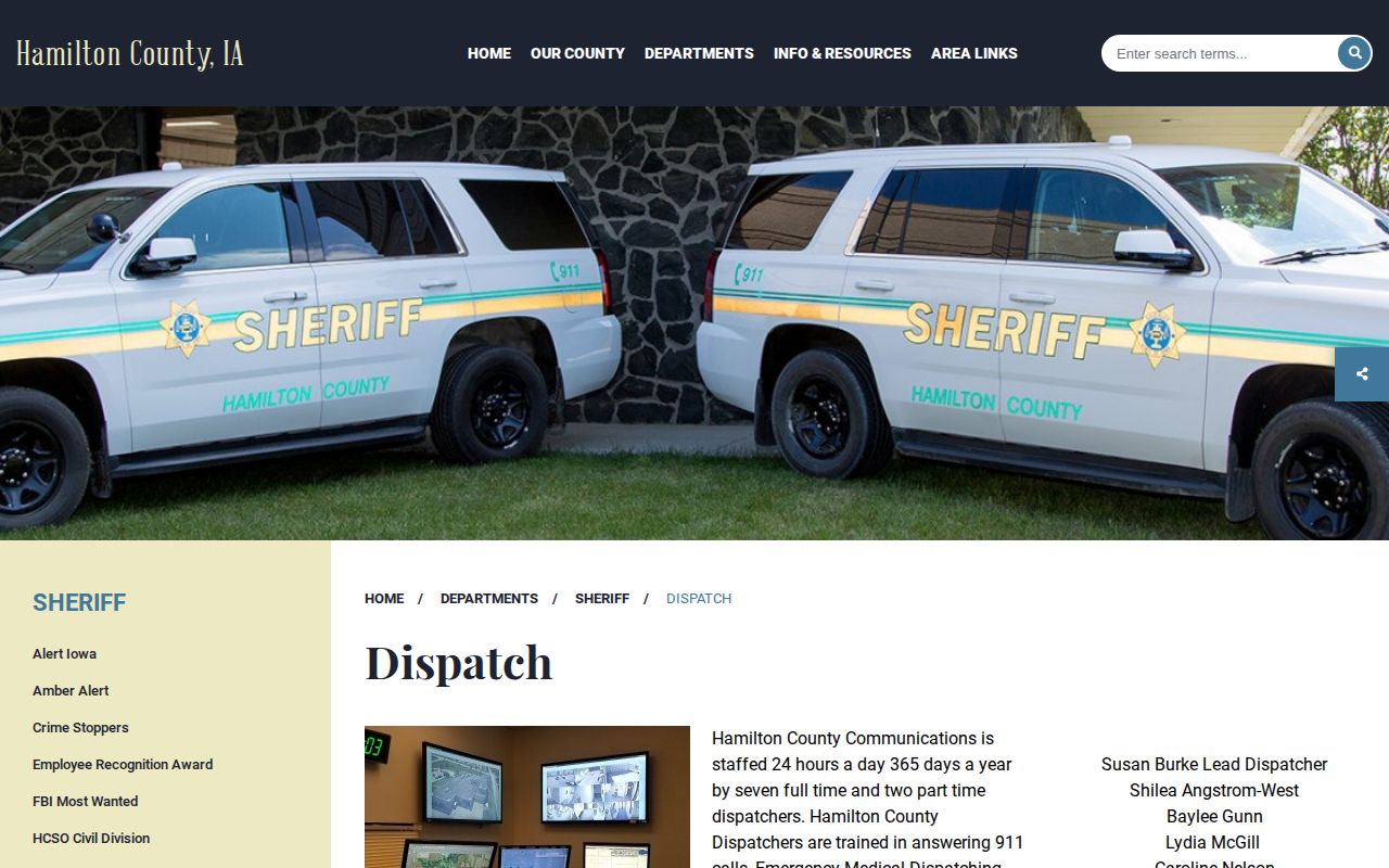 Hamilton County Communications official public safety page