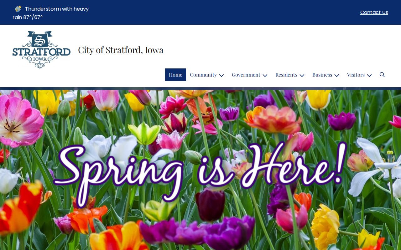 Official City of Stratford Iowa contact source for Stratford arrest records routing